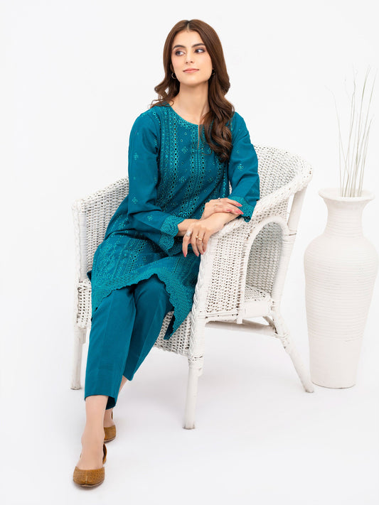 2 Piece Khaddar Suit-Embroidered (Pret)