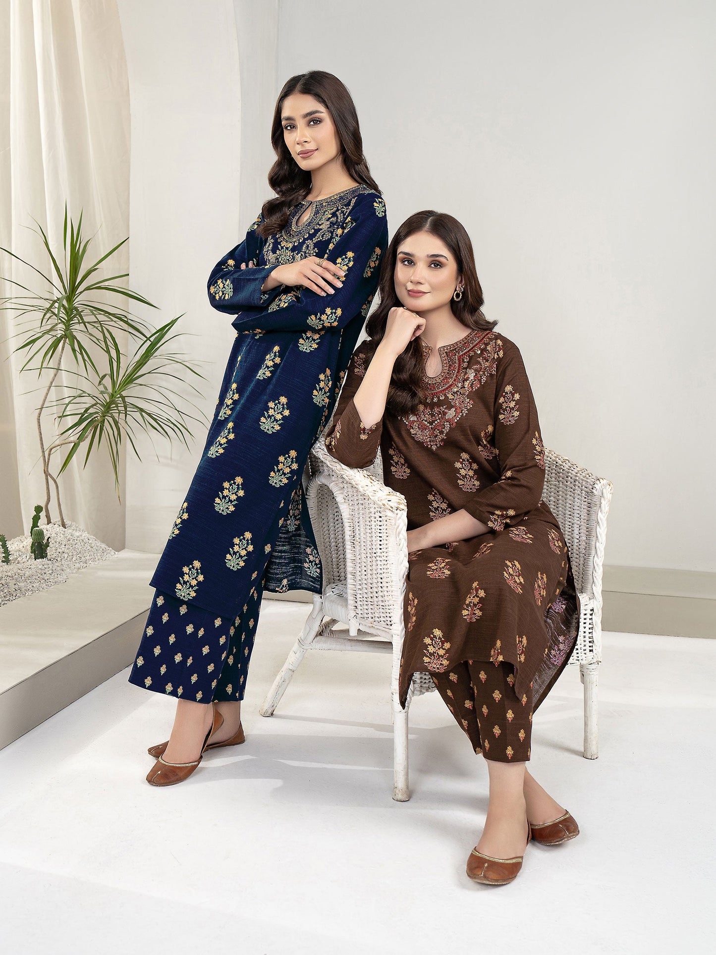 Limelight - 2 Piece Khaddar Suit-Embroidered(Unstitched)