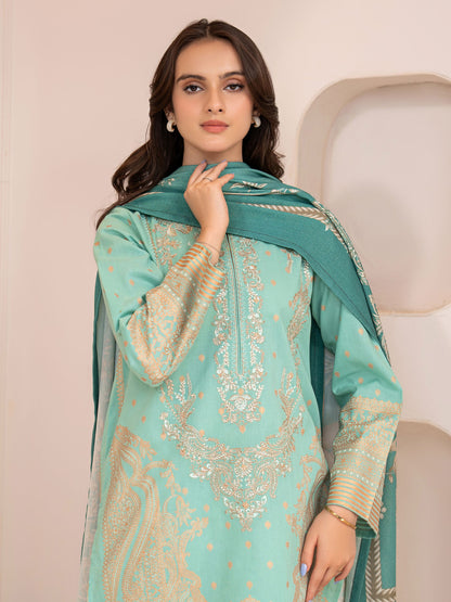 2 Piece Khaddar Suit-Embroidered (Unstitched)