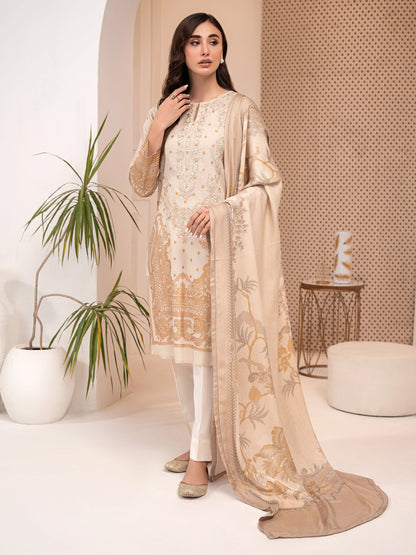 2 Piece Khaddar Suit-Embroidered (Unstitched)