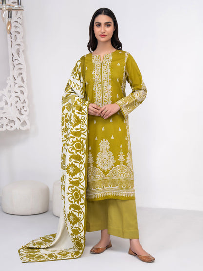 3 Piece Khaddar Suit-Embroidered (Unstitched)