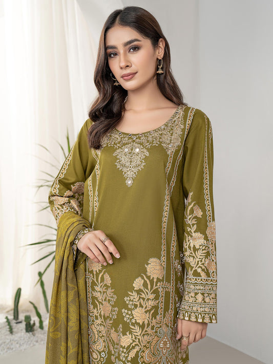 Limelight - 2 Piece Khaddar Suit-Embroidered (Unstitched)