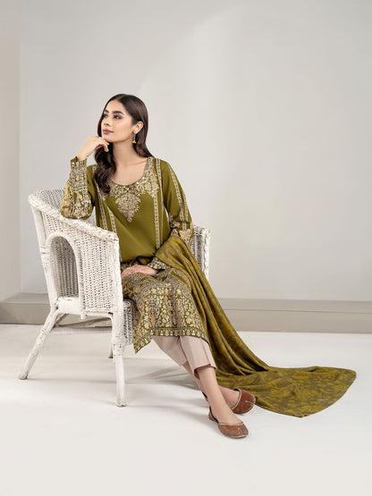 Limelight - 2 Piece Khaddar Suit-Embroidered (Unstitched)