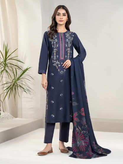 3 Piece Khaddar Suit-Embroidered(Unstitched)