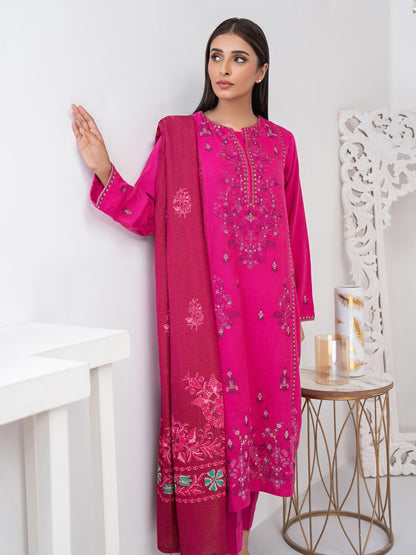 3 Piece Karandi Suit-Embroidered (Unstitched)