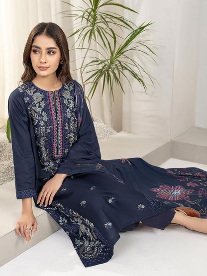 3 Piece Khaddar Suit-Embroidered(Unstitched)