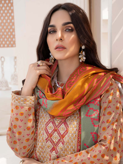 2 Piece Embroidered Khaddar Suit