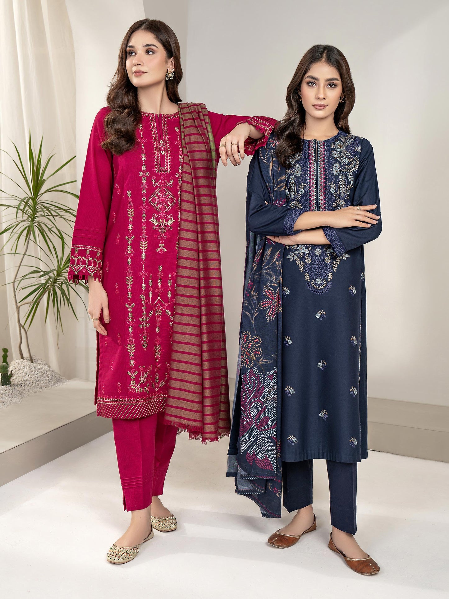 3 Piece Khaddar Suit-Embroidered(Unstitched)