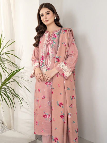 3 Piece Khaddar Suit-Embroidered (Unstitched)