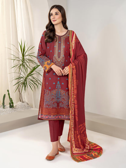 3 Piece Khaddar Suit-Embroidered(Unstitched)