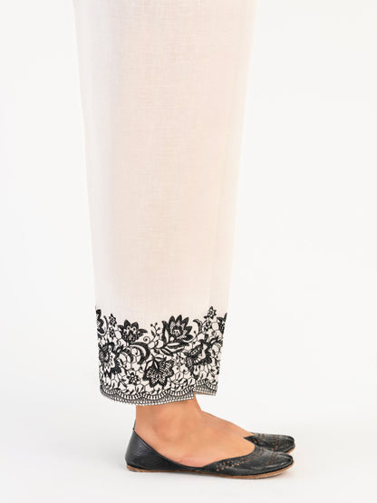 Embroidered Winter Cotton Trouser(Pret)