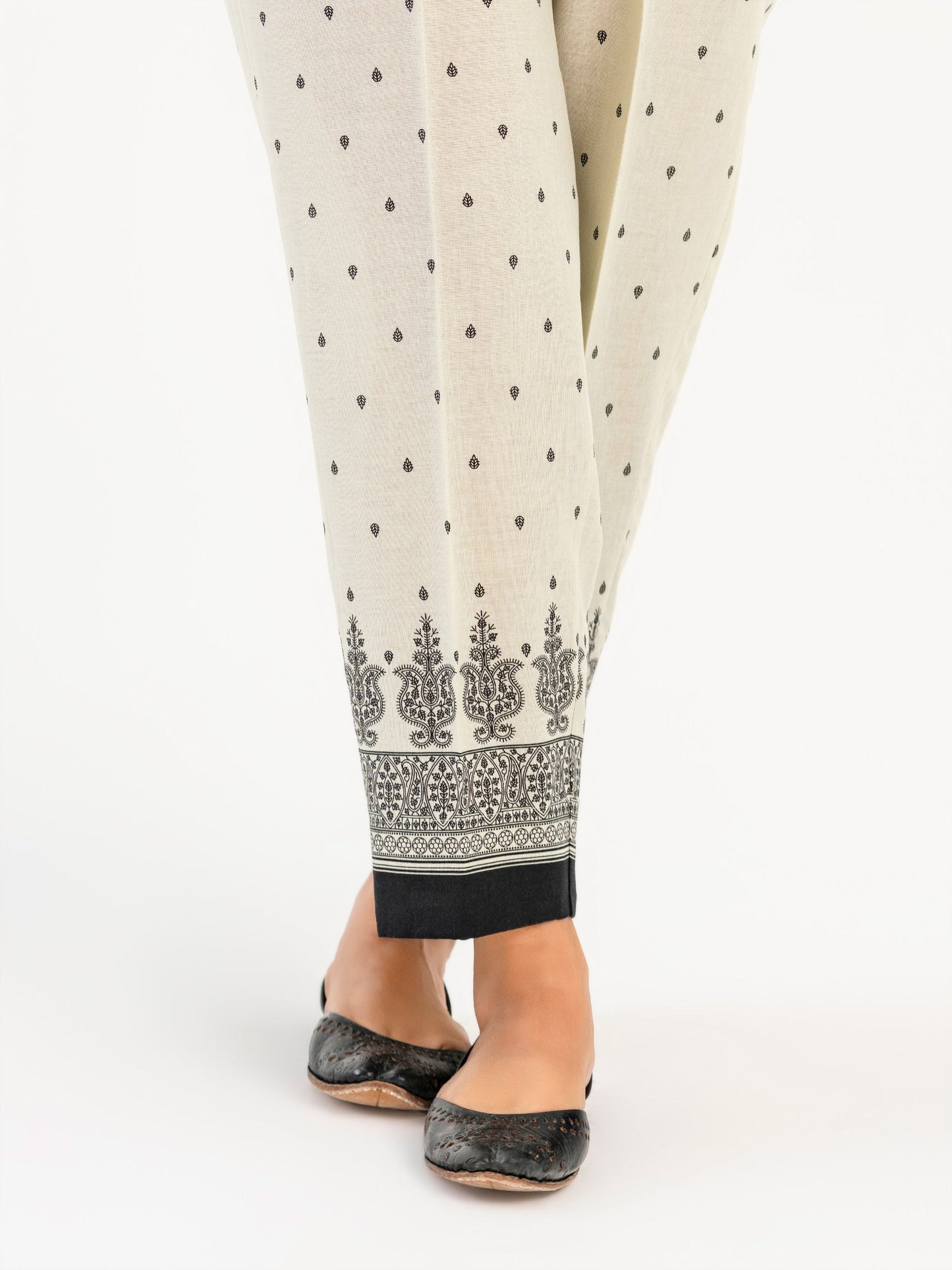 Printed Khaddar Trouser(Pret)