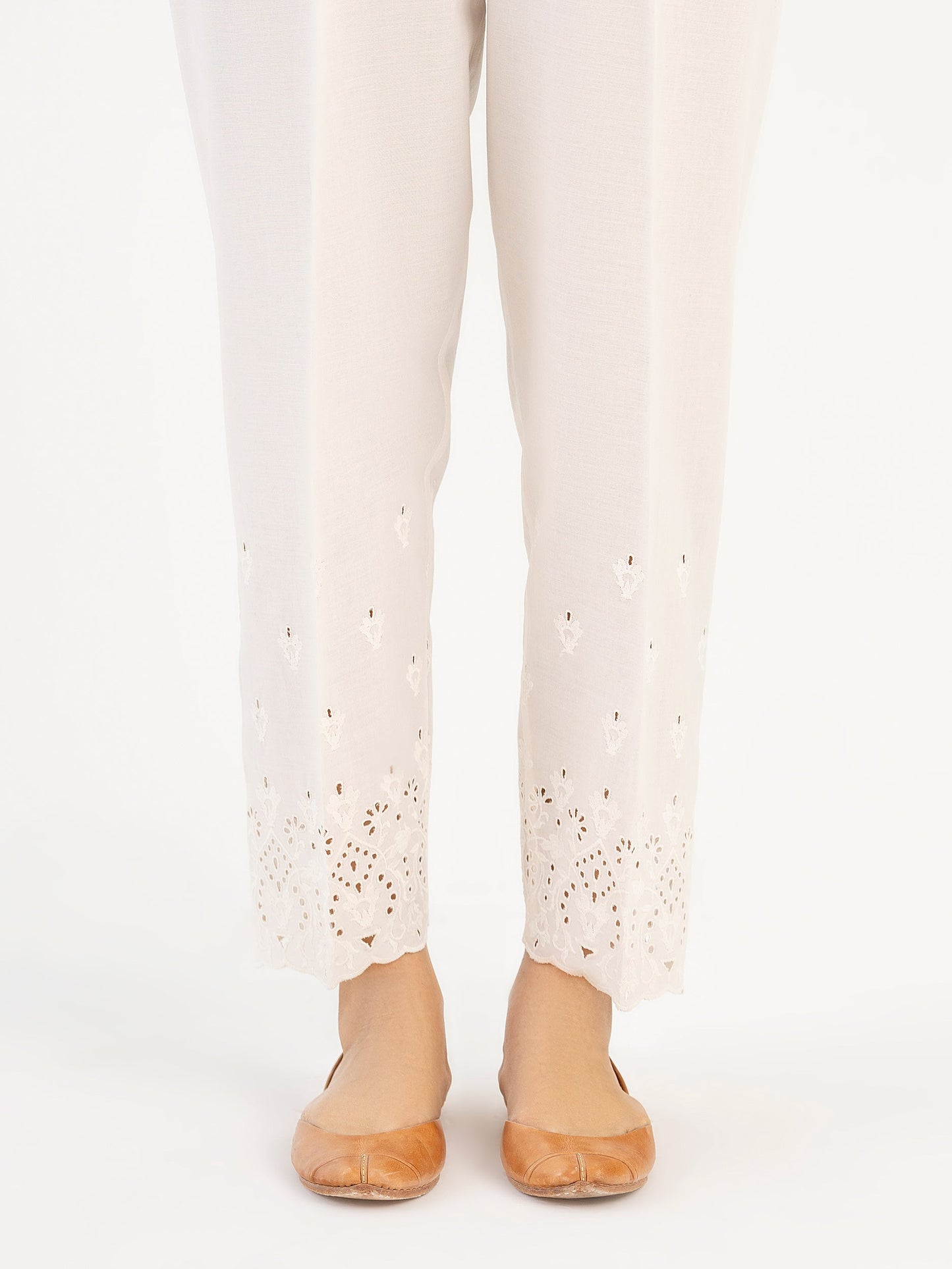 Embroidered Winter Cotton Trouser(Pret)