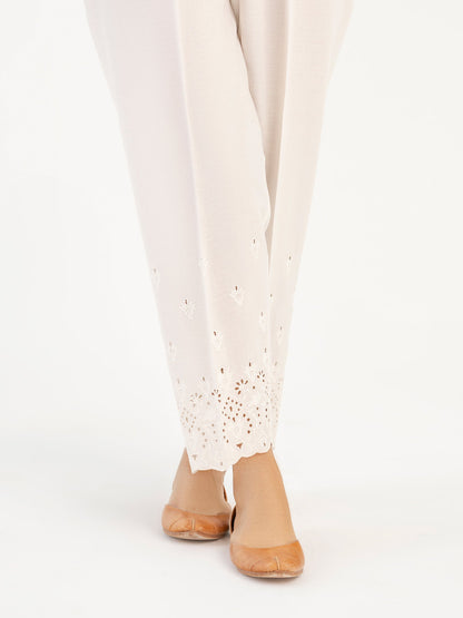 Embroidered Winter Cotton Trouser(Pret)