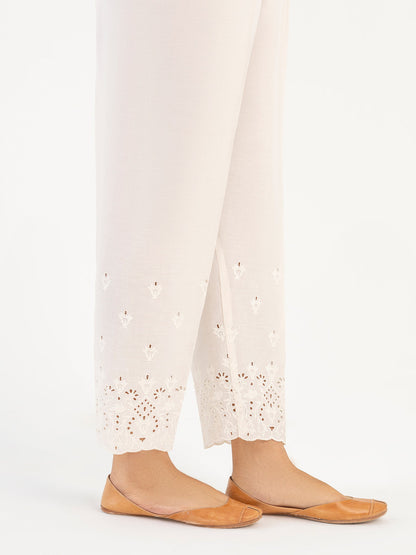 Embroidered Winter Cotton Trouser(Pret)