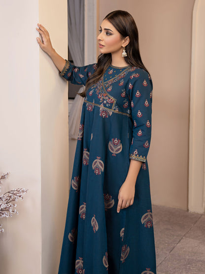 2 Piece Winter Jacquard Suit-Embroidered(Pret)