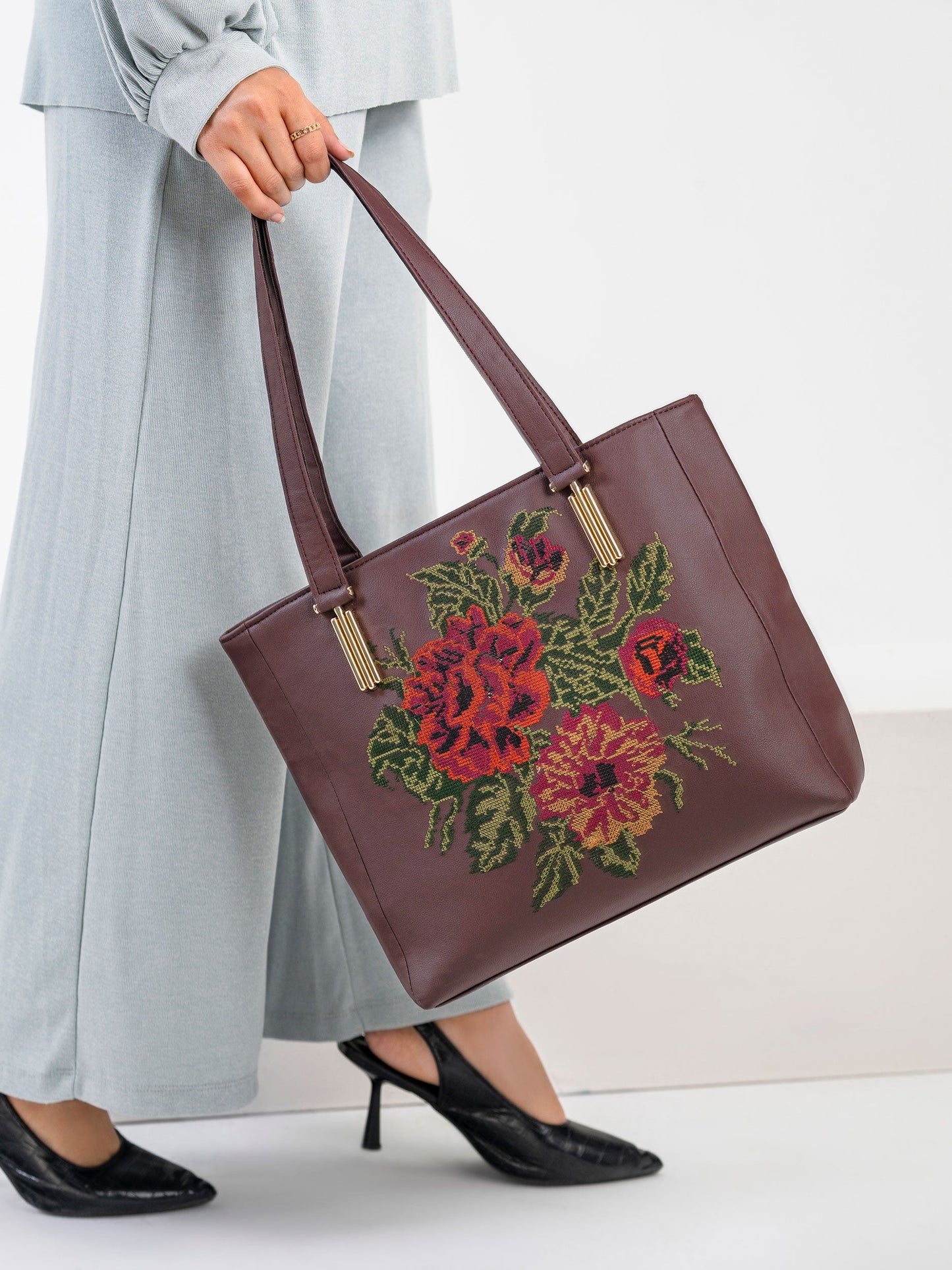 Embroidered Tote Bag