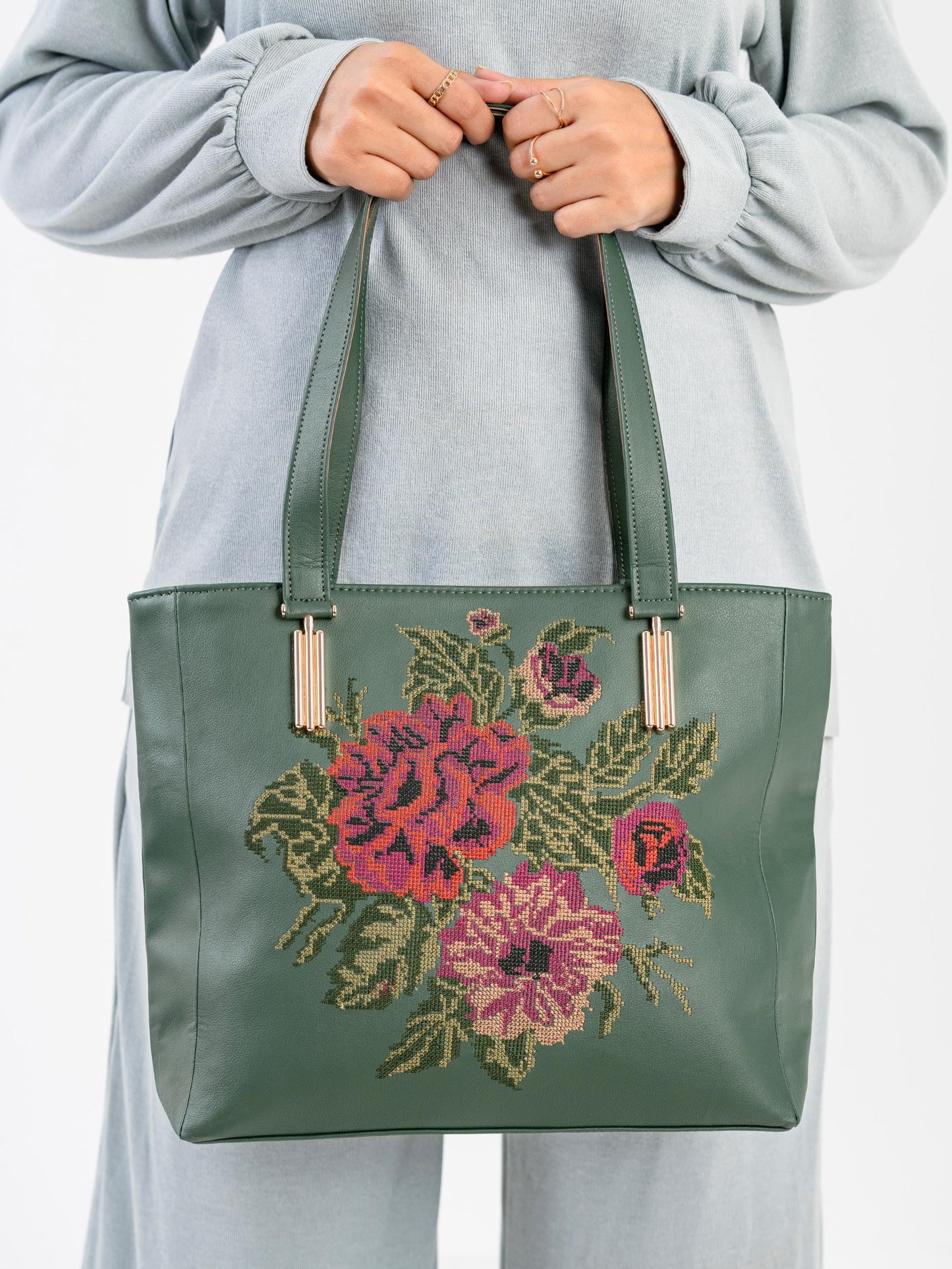 Embroidered Tote Bag