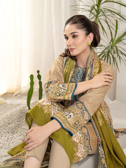 Limelight - 2 Piece Khaddar Suit-Embroidered (Unstitched)