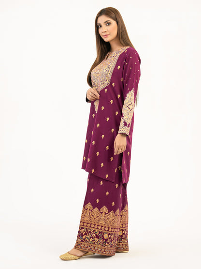 2 Piece Khaddar Suit-Paste Print (Pret)