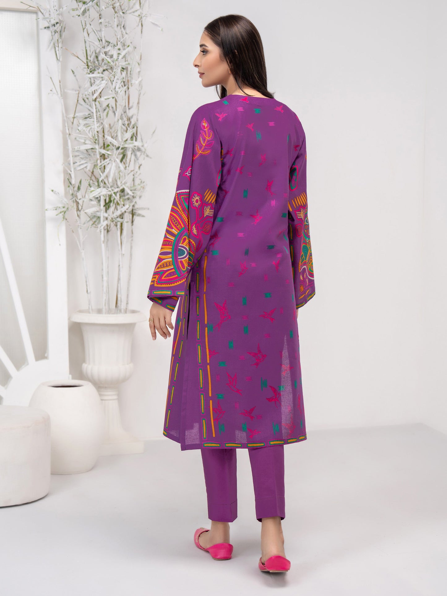 2 Piece Khaddar Suit-Printed (Unstitched)