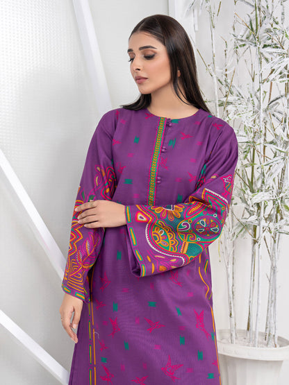 2 Piece Khaddar Suit-Printed (Unstitched)