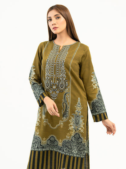 Khaddar Shirt-Embroidered (Pret)