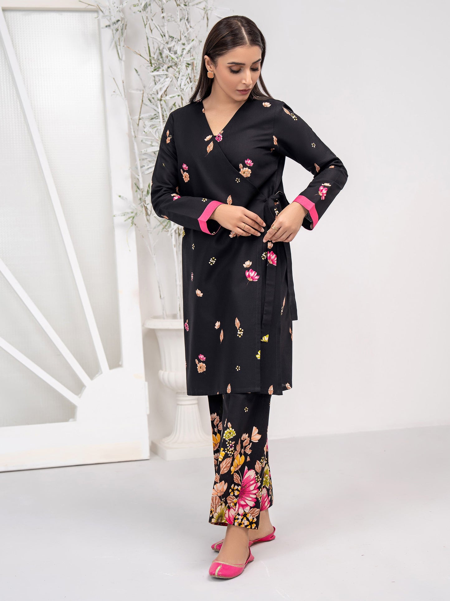 2 Piece Khaddar Suit-Printed(Unstitched)