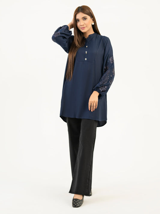 Crepe Kurti-Embroidered (Pret)