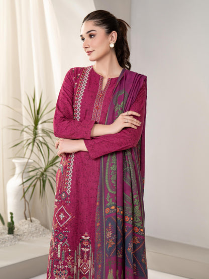 3 Piece Khaddar Suit-Embroidered(Unstitched)