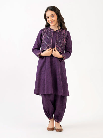 2 Piece Khaddar Suit-Embroidered (Pret)