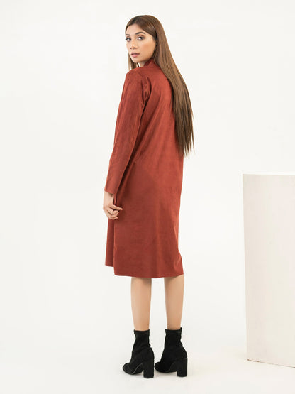 Dyed Suede Dress