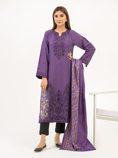 2 Piece Khaddar Suit-Embroidered (Pret)