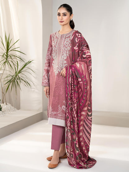 Limelight - 3 Piece Winter Cotton Suit-Embroidered(Unstitched)