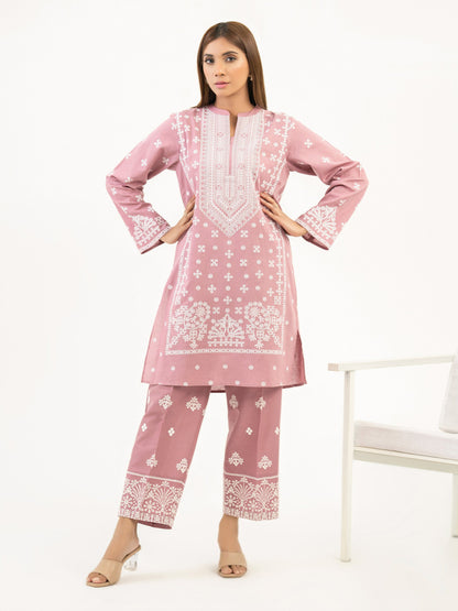 2 Piece Khaddar Suit-Embroidered(Pret)