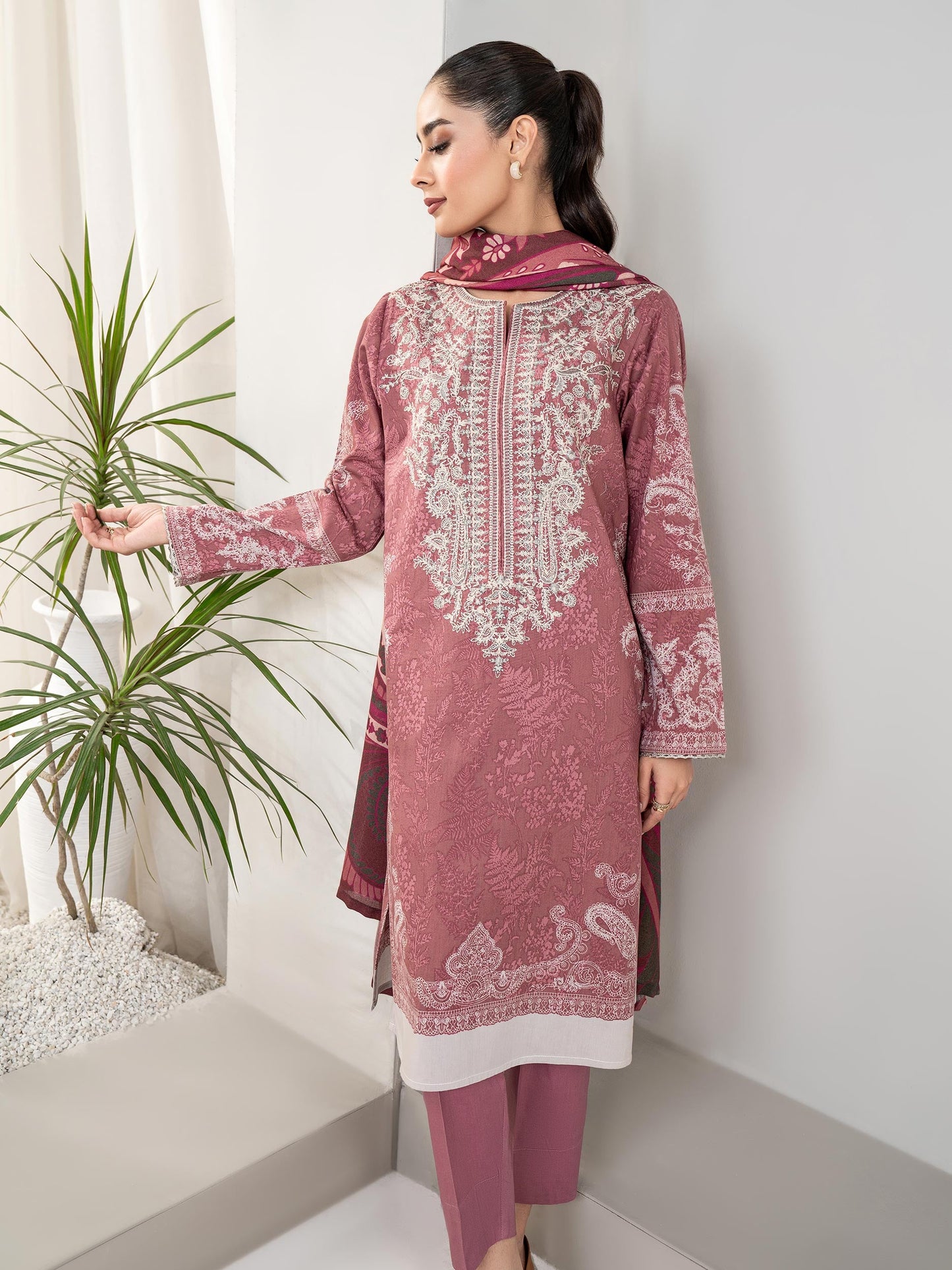 Limelight - 3 Piece Winter Cotton Suit-Embroidered(Unstitched)