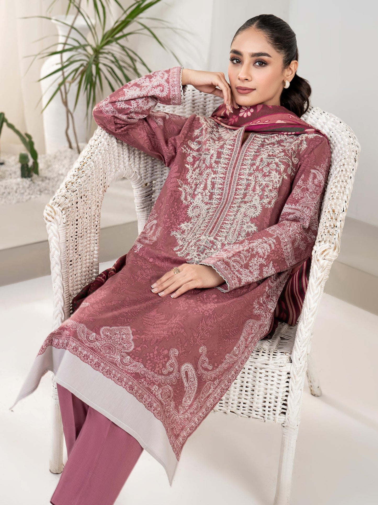 Limelight - 3 Piece Winter Cotton Suit-Embroidered(Unstitched)