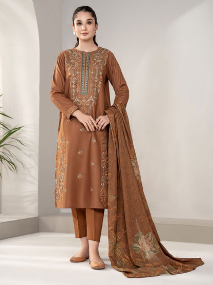 3 Piece Khaddar Suit-Embroidered(Unstitched)