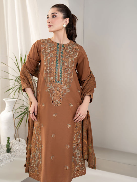 3 Piece Khaddar Suit-Embroidered(Unstitched)