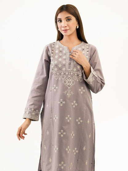 Khaddar Shirt-Embroidered (Pret)