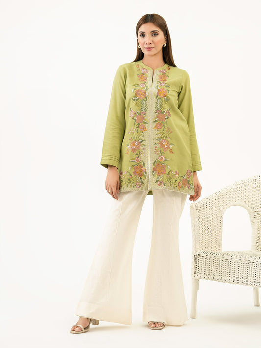 Khaddar Kurti-Embroidered (Pret)