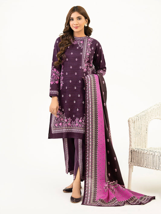 3 Piece Khaddar Suit-Printed(Pret)