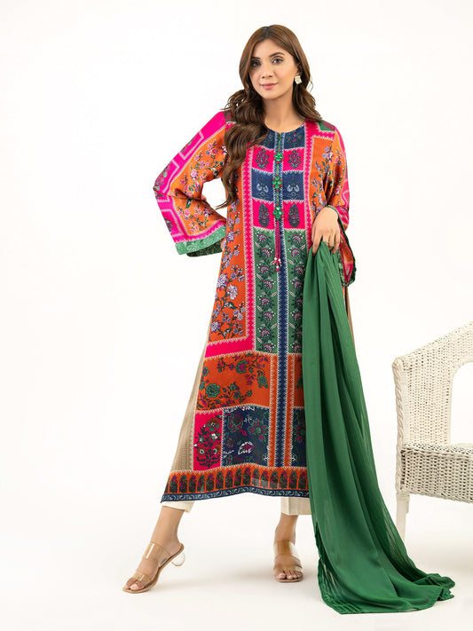 2 Piece Silk Suit-Printed (Pret)