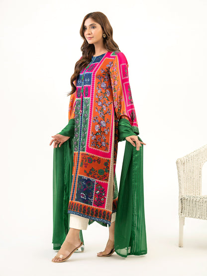 2 Piece Silk Suit-Printed (Pret)