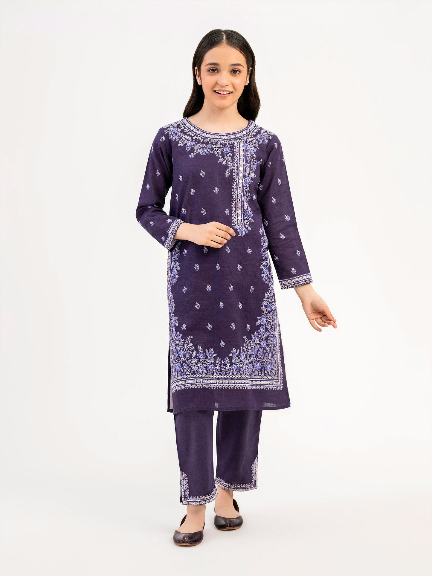 2 Piece Khaddar Suit-Printed