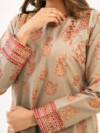 Winter Cotton Shirt-Embroidered(Pret)