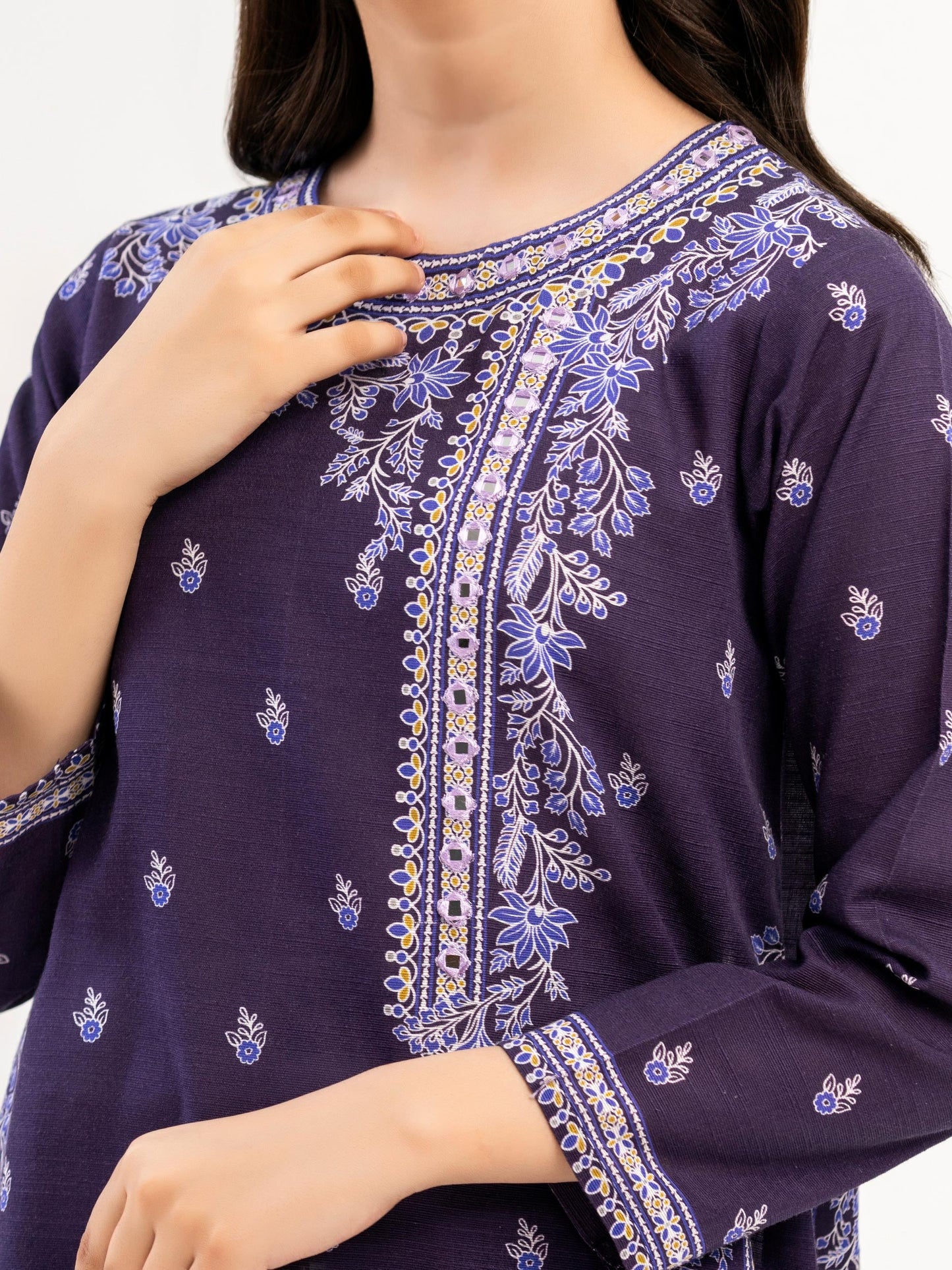 2 Piece Khaddar Suit-Printed