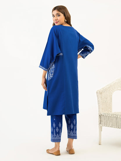 2 Piece Khaddar Suit-Embroidered(Pret)