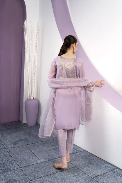 Eraj Hussain - Twinkling Treasure - Lilac - Stitched
