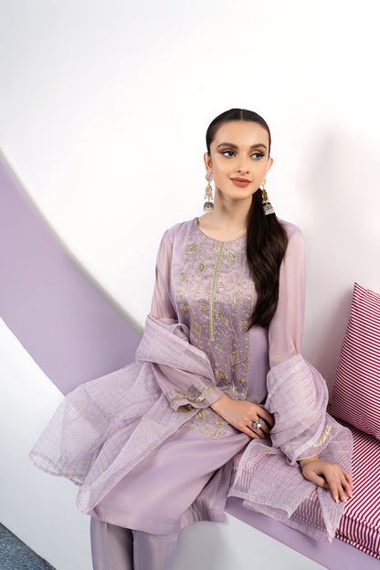 Eraj Hussain - Twinkling Treasure - Lilac - Stitched